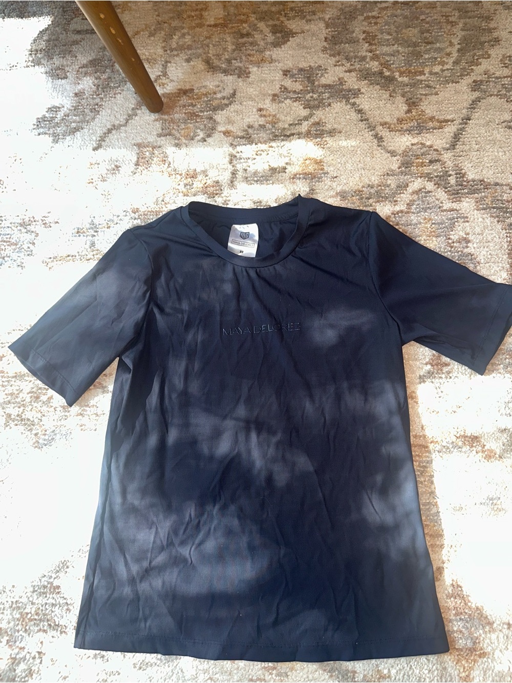 Maya Delorez Navy Short Sleeve Crewneck Tee